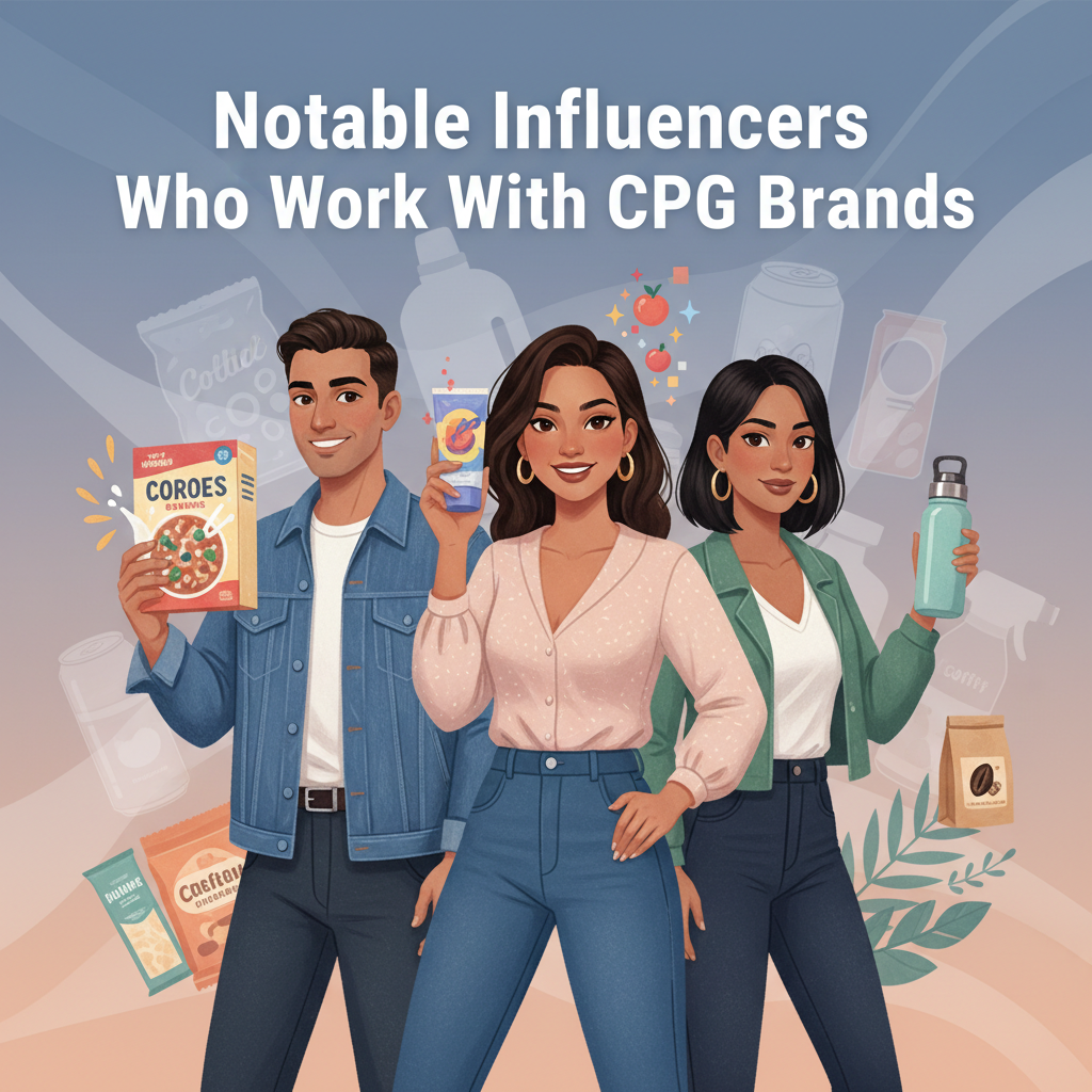 Notable Influencers Who Work With CPG Brands
