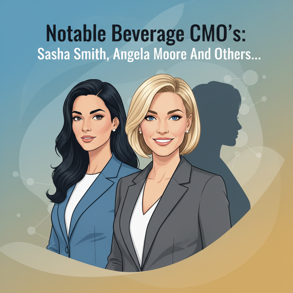Notable Beverage CMO’s: Sasha Smith, Angela Moore And Others…