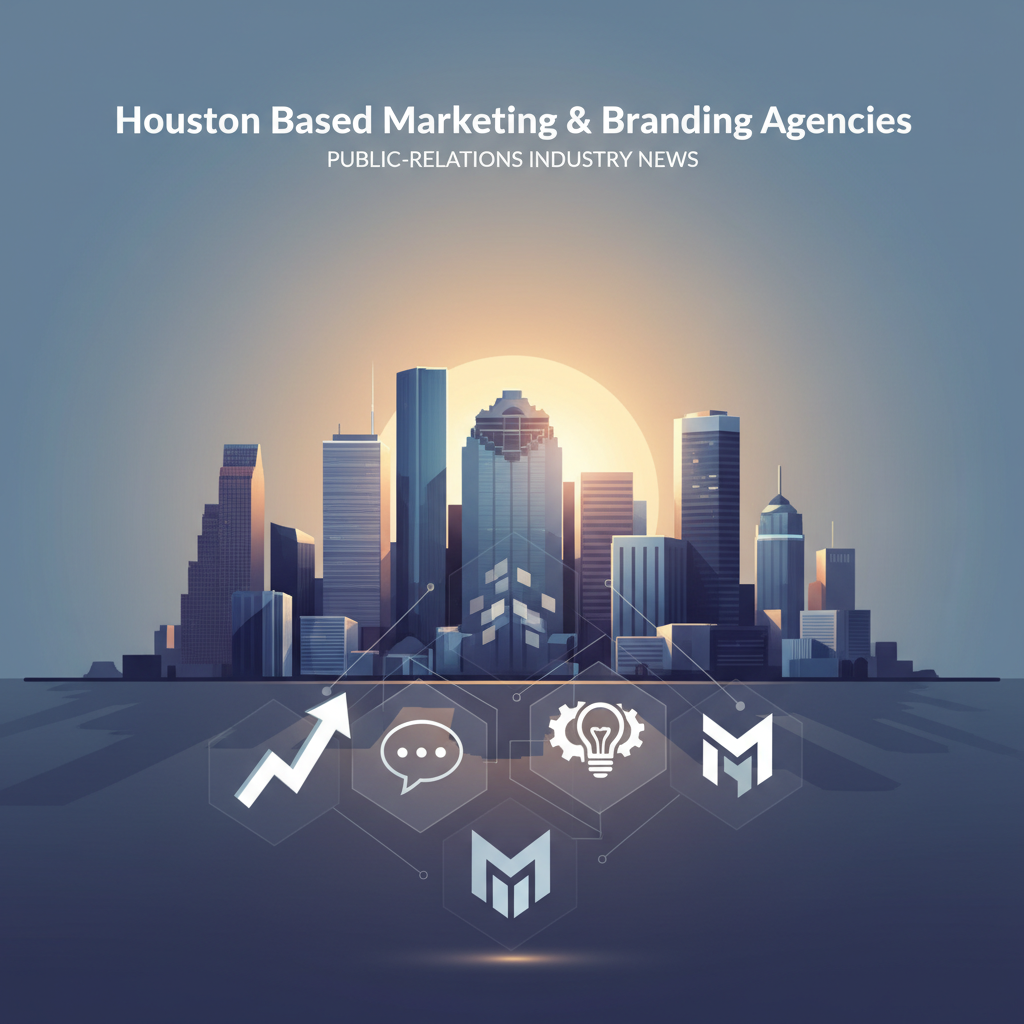 Editorial illustration for article: Houston Based Marketing & Branding Agencies