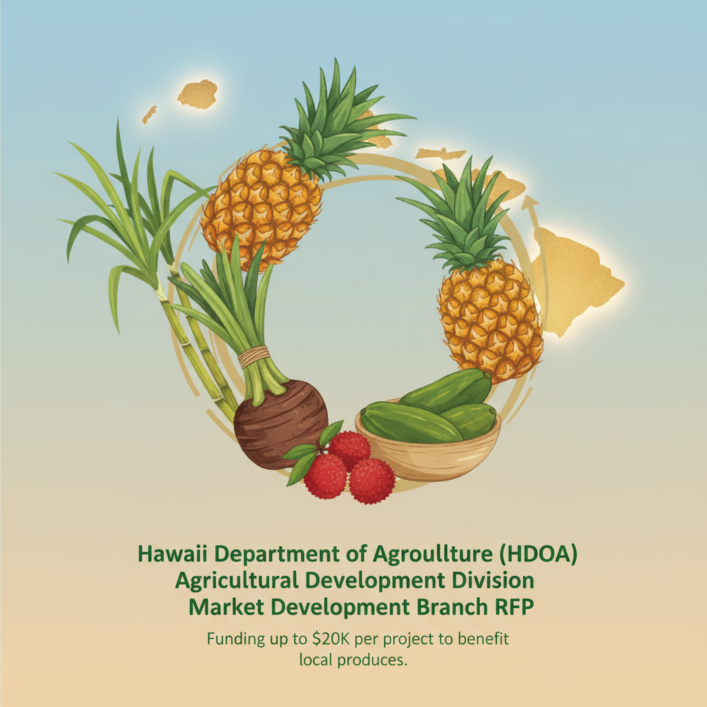 Hawaii Department of Agriculture (HDOA) Agricultural Development Division Market Development Branch RFP
