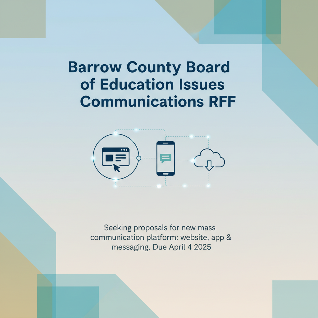 Barrow County Board of Education Issues Communications RFP