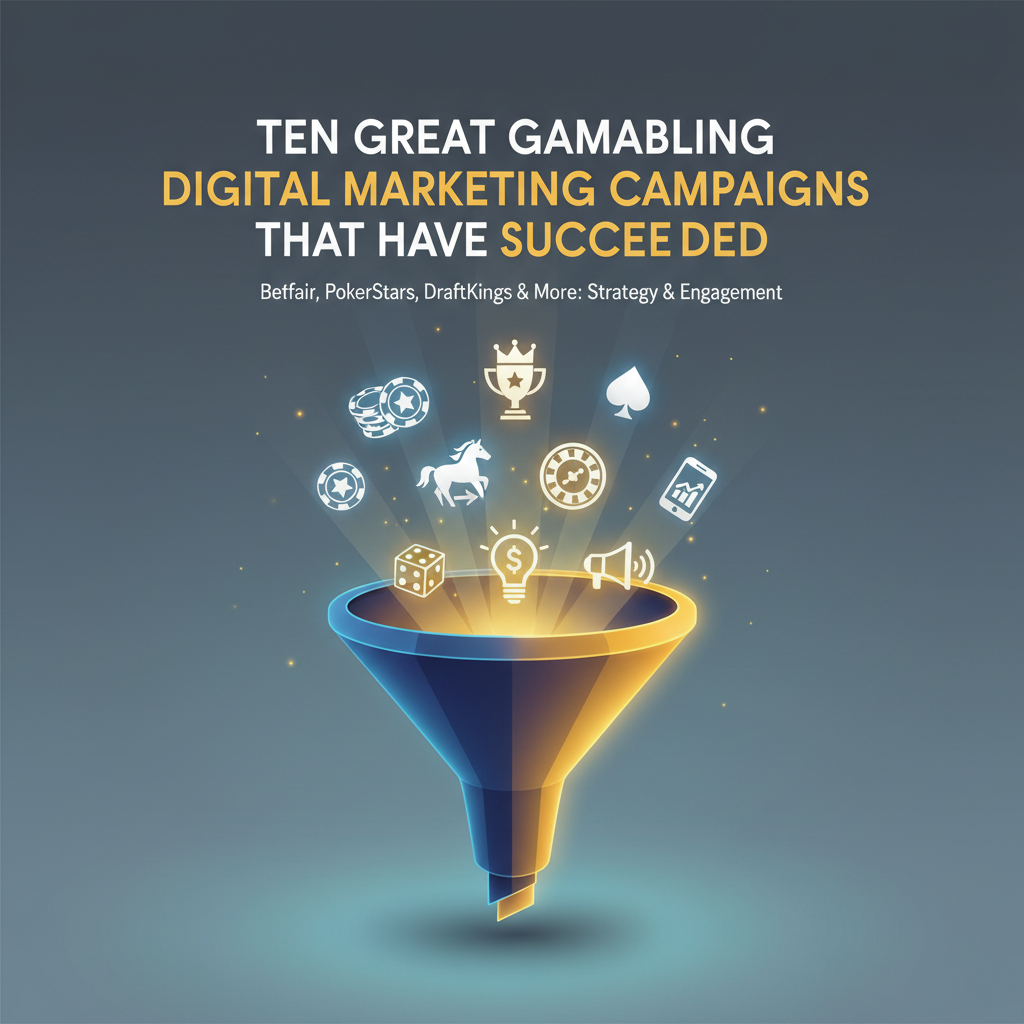 Editorial illustration for article: Ten Great Gambling Digital Marketing Campaigns That Have Succeeded