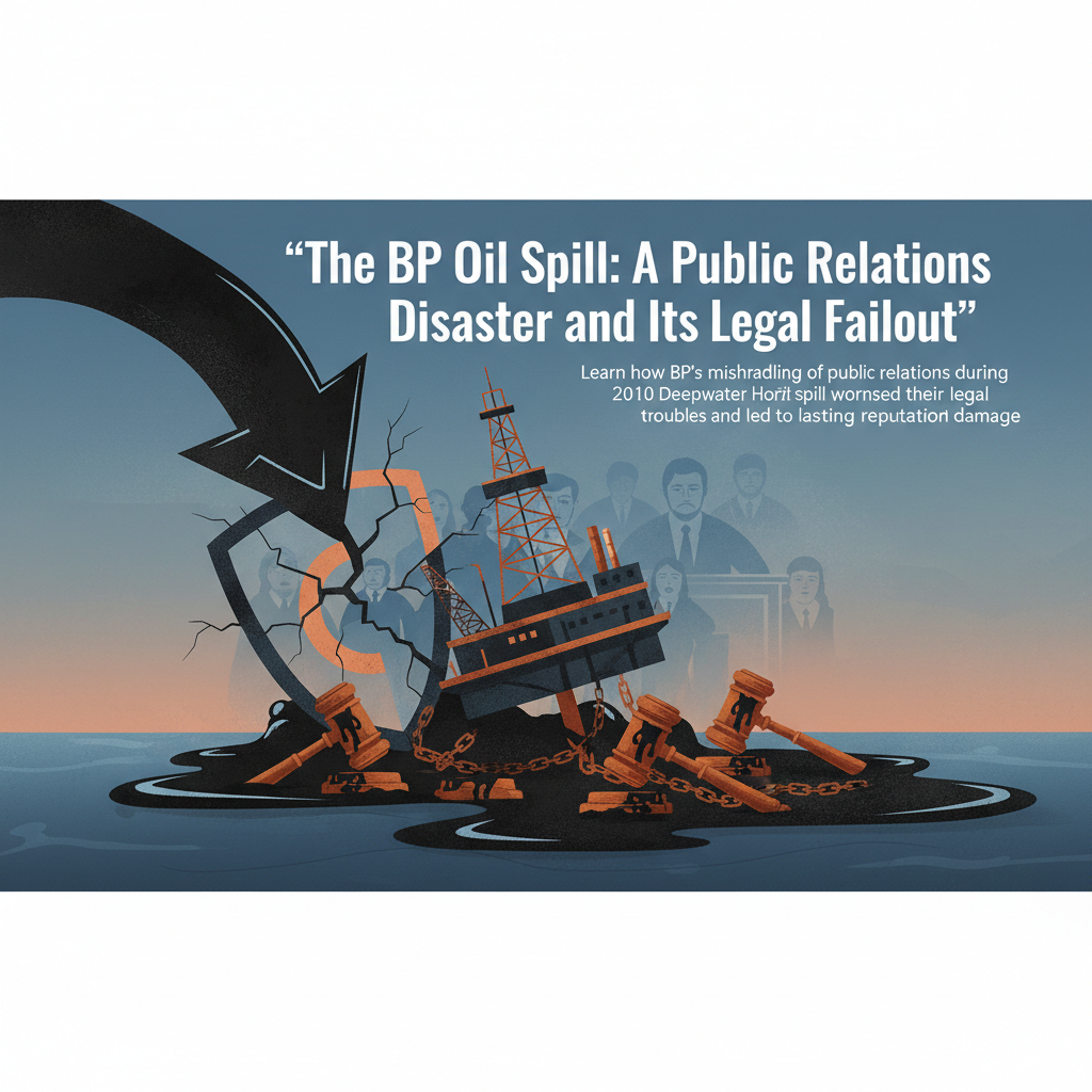 The BP Oil Spill: A Public Relations Disaster and Its Legal Fallout