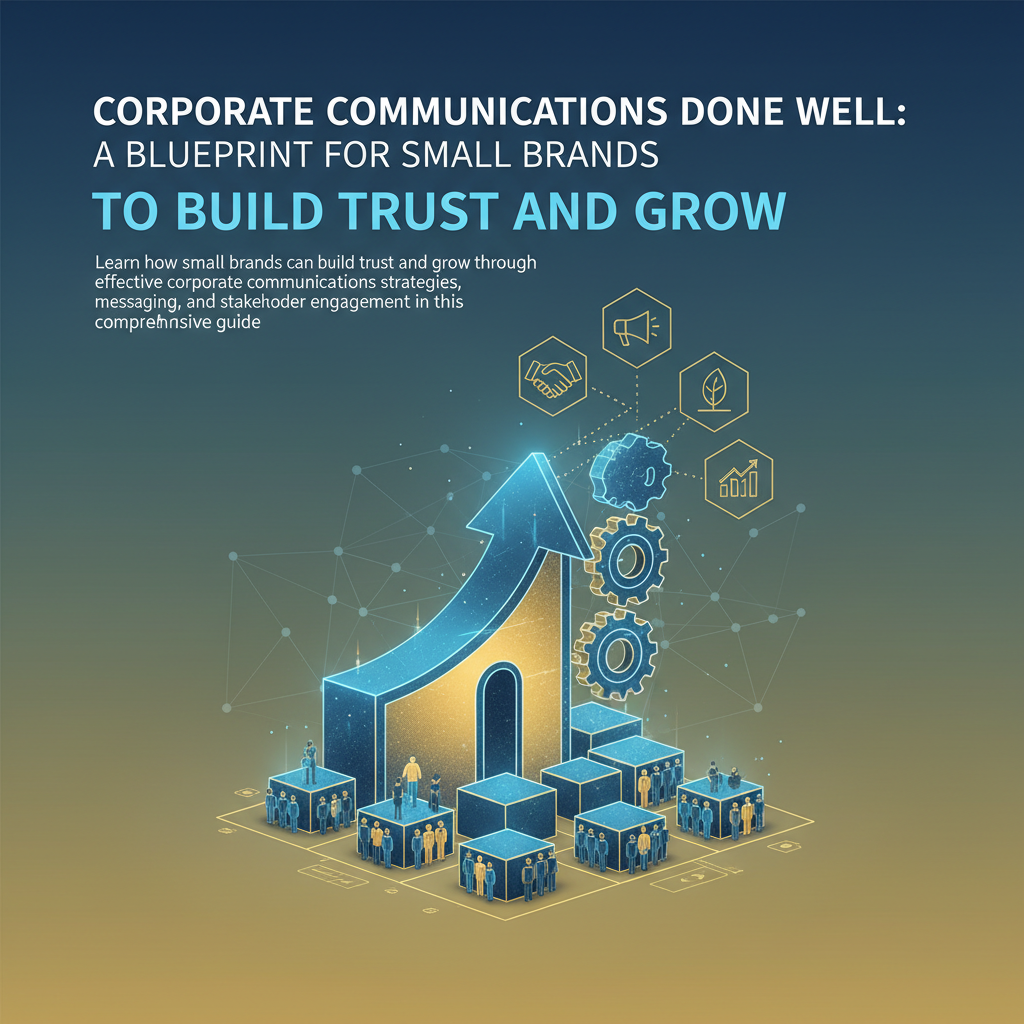 Corporate Communications Done Well: A Blueprint for Small Brands to Build Trust and Grow