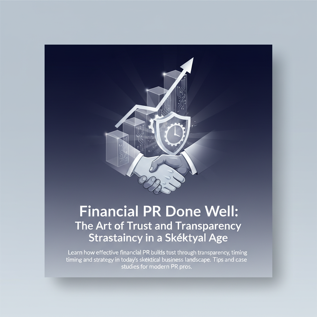 Financial PR Done Well: The Art of Trust and Transparency in a Skeptical Age