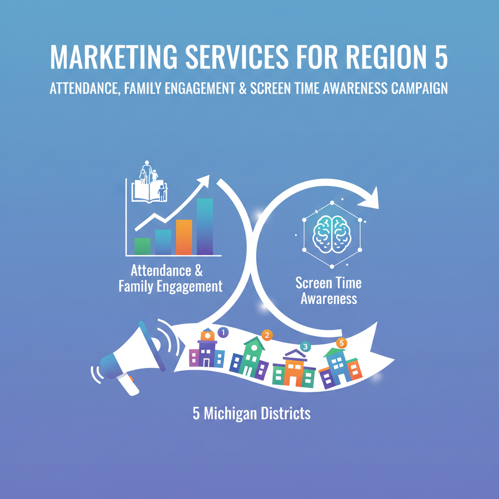 Marketing Services For Region 5 Attendance, Family Engagement & Screen Time Awareness Campaign