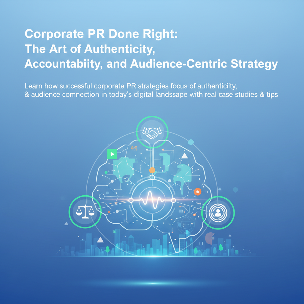 Corporate PR Done Right: The Art of Authenticity, Accountability, and Audience-Centric Strategy