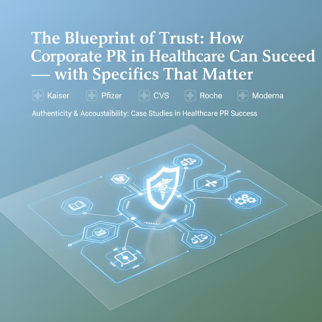 The Blueprint of Trust: How Corporate PR in Healthcare Can Succeed — with Specifics That Matter