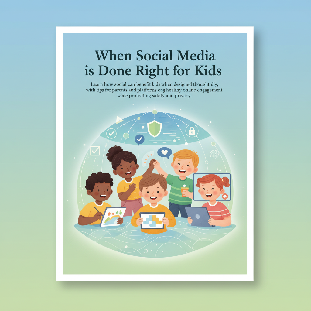 When Social Media is Done Right for Kids