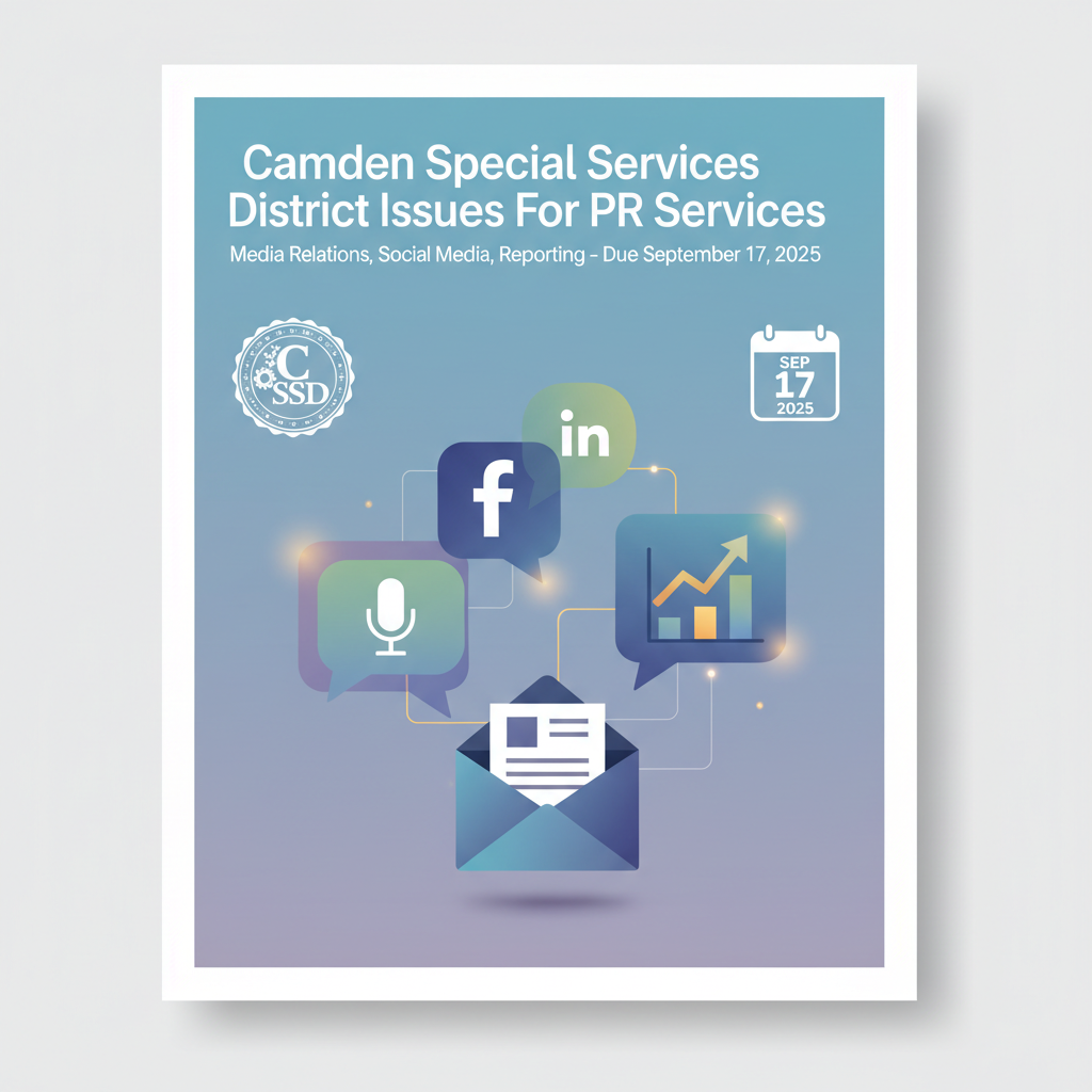Camden Special Services District Issues RFP For PR Services