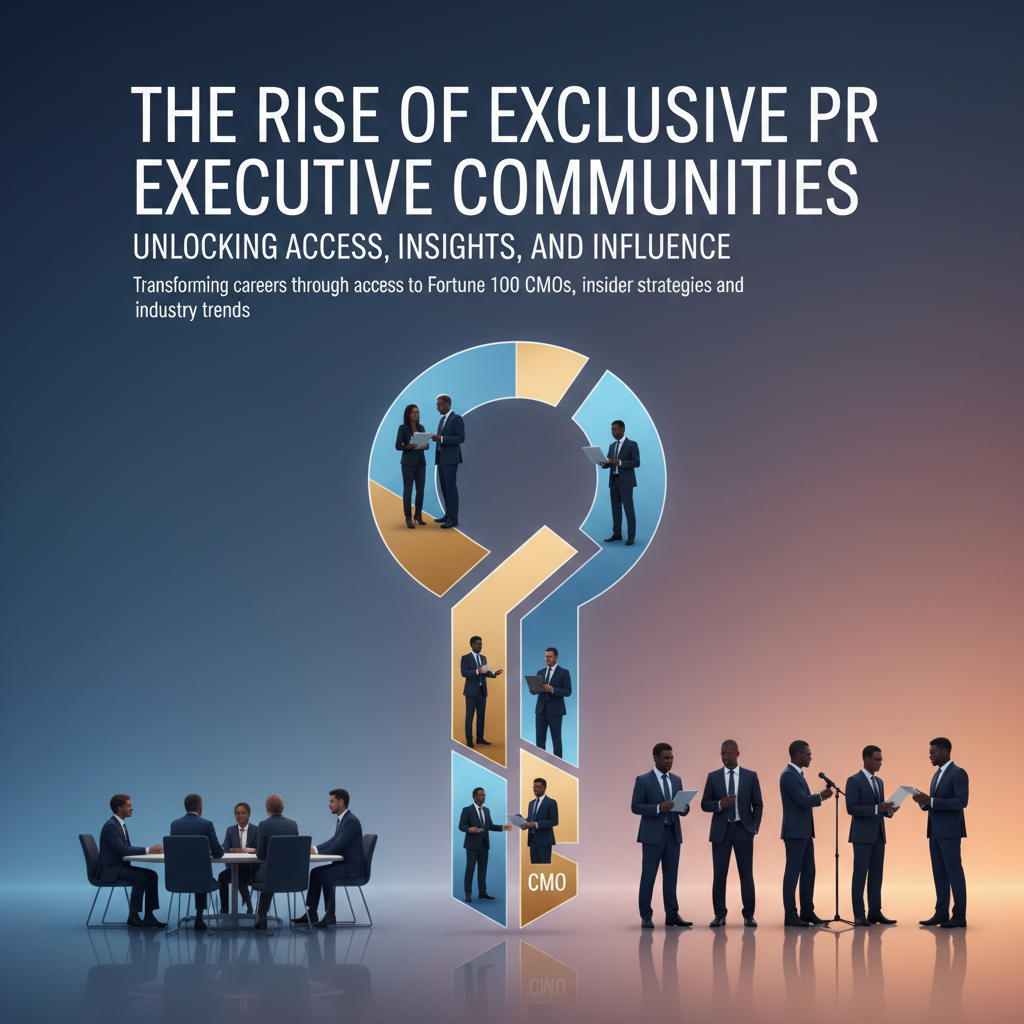 The Rise of Exclusive PR Executive Communities: Unlocking Access, Insights, and Influence