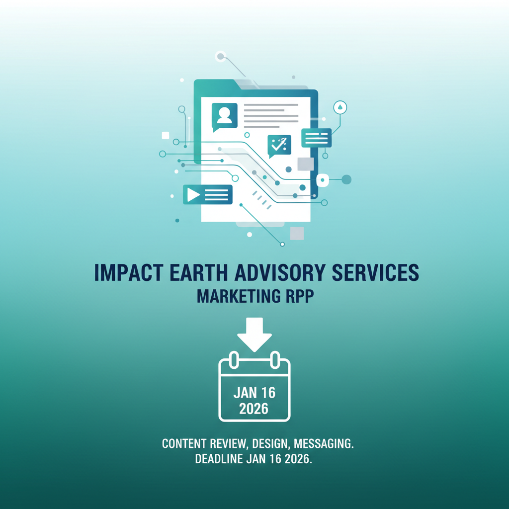 Marketing RFP Issued By Impact Earth Advisory Services