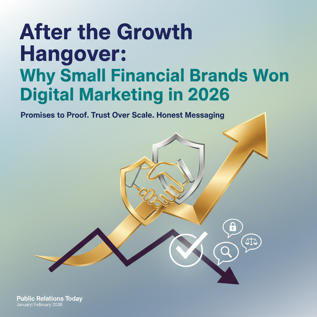 After the Growth Hangover: Why Small Financial Brands Won Digital Marketing in 2026