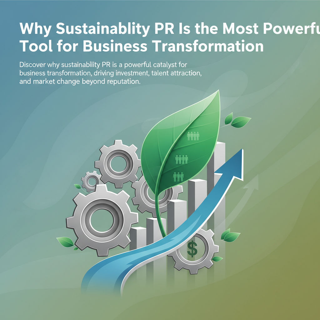 Why Sustainability PR Is the Most Powerful Tool for Business Transformation