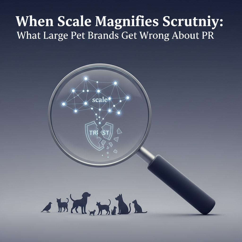 When Scale Magnifies Scrutiny: What Large Pet Brands Get Wrong About PR