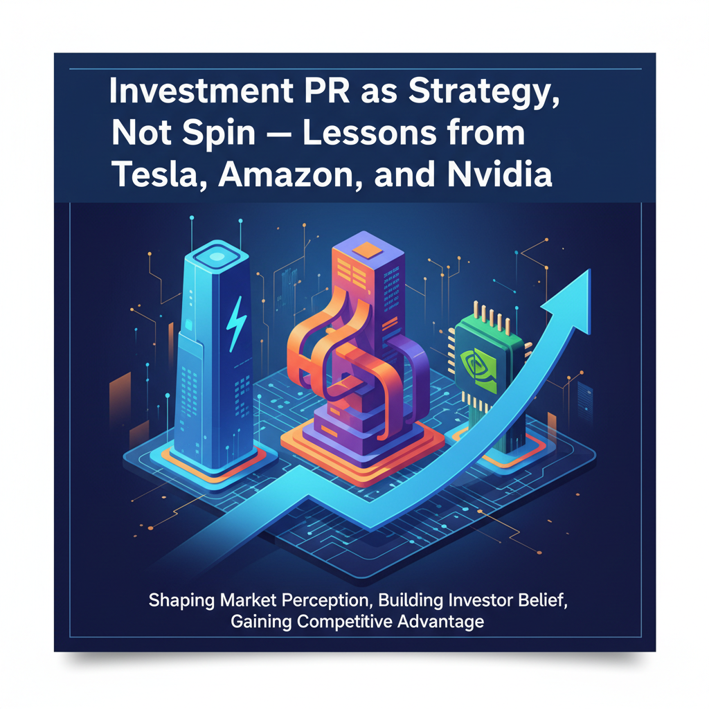 Investment PR as Strategy, Not Spin — Lessons from Tesla, Amazon, and Nvidia