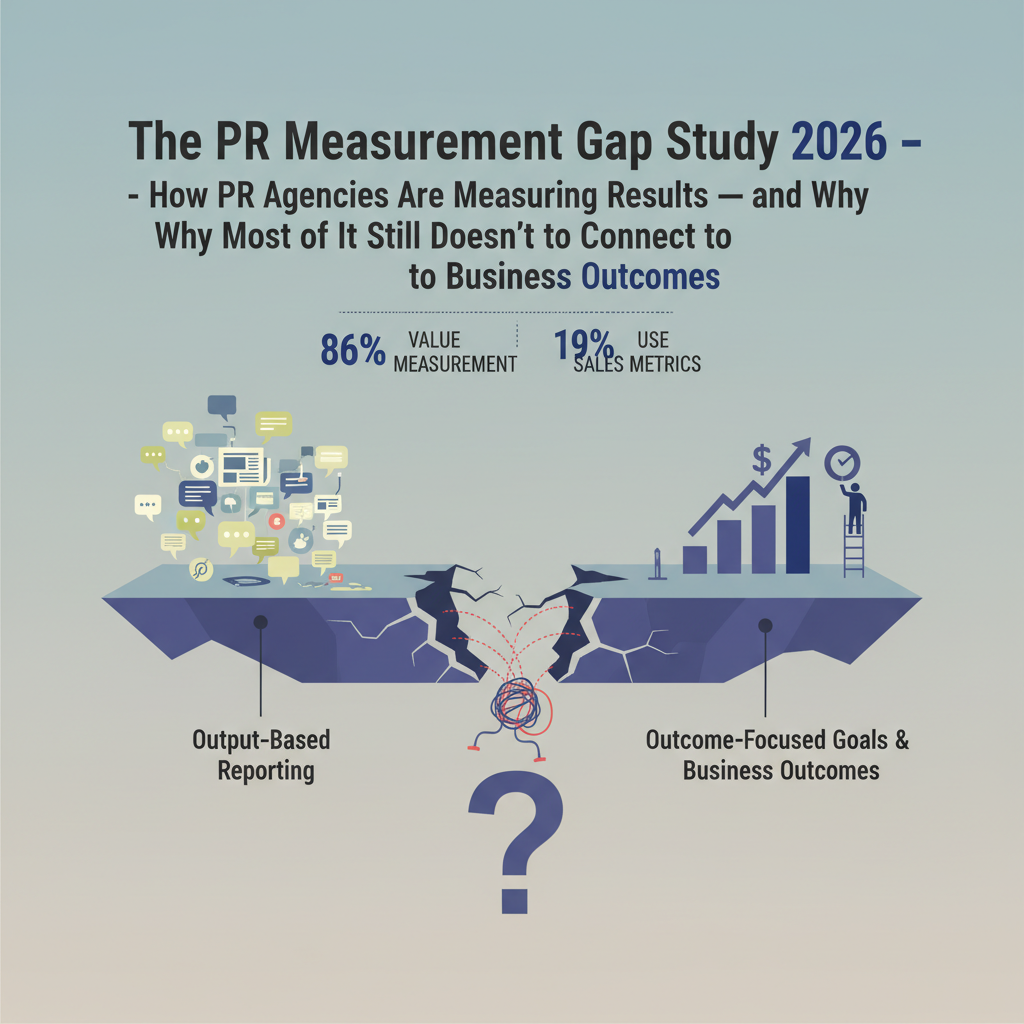 The PR Measurement Gap Study 2026 - How PR Agencies Are Measuring Results — and Why Most of It Still Doesn't Connect to Business Outcomes