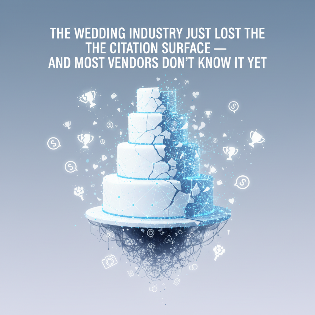 The Wedding Industry Just Lost the Citation Surface — and Most Vendors Don't Know It Yet