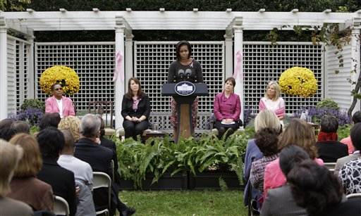 Michelle Obama Boosts Breast Cancer Awareness and Promote Healthcare Reform