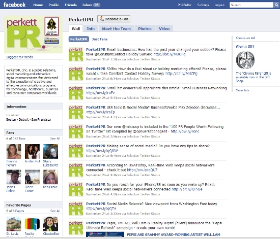 Good Lord Facebook is ugly. Well, Perkett is there for sure