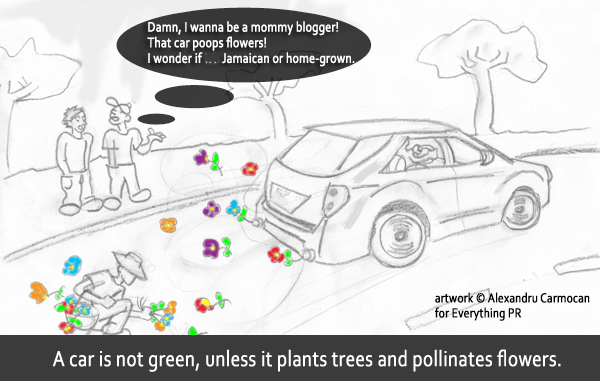 green car