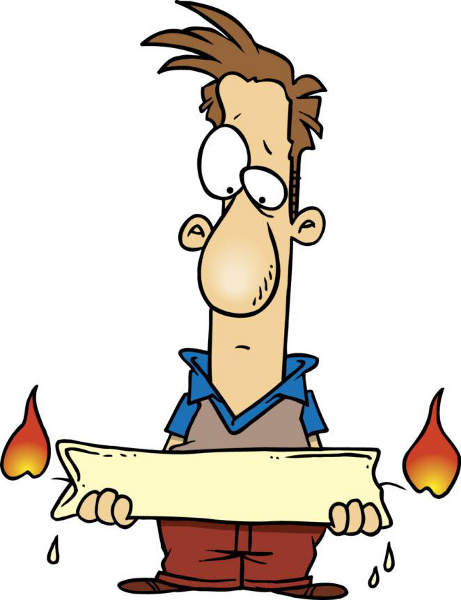 cartoon: candles that burn at both ends