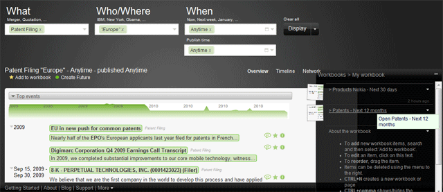 Monitoring patents in Europe with Recorded Future
