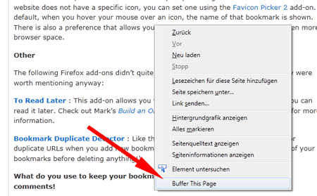 “Add Page to Buffer”