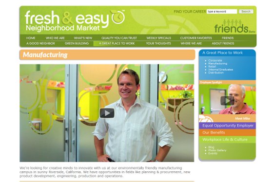 Fresh & Easy manufacturing jobs