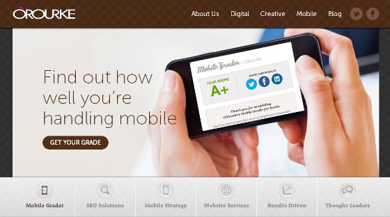 The O’Rourke landing page