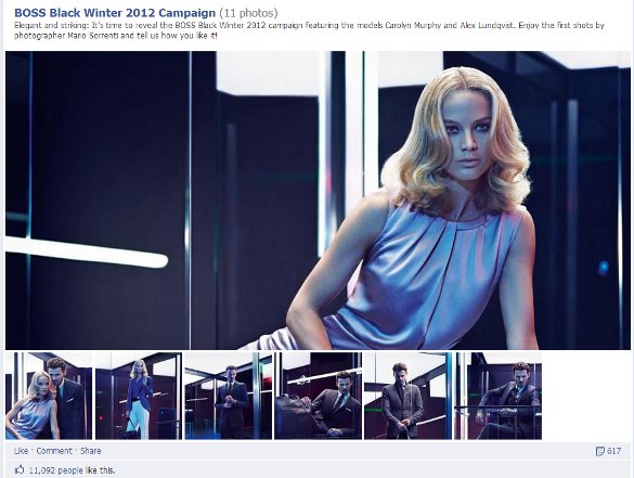 Hugo Boss Luxury Social Media