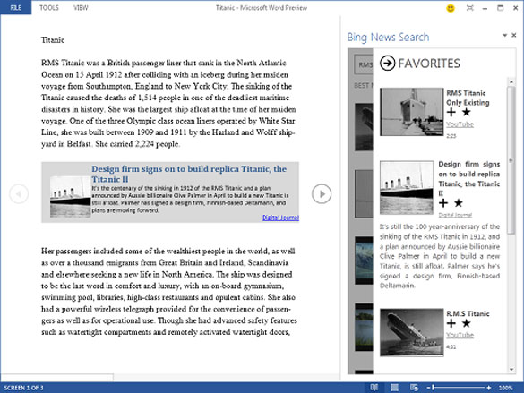 Bing News for Office