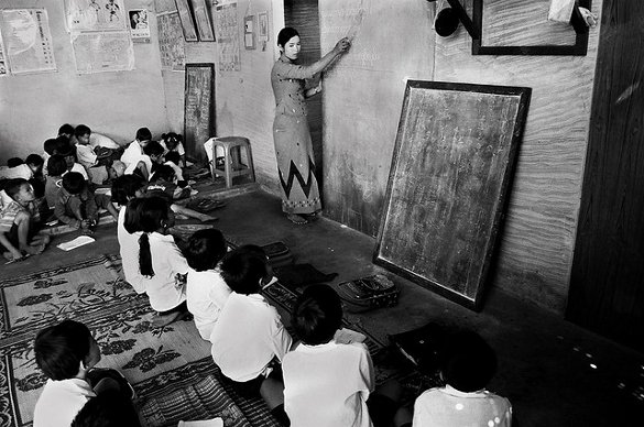 And here is their classroom - courtesy Attila Husejnow