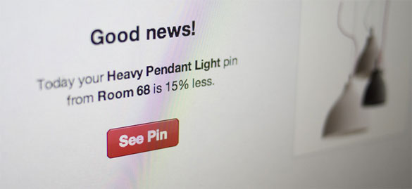pinterest price alerts