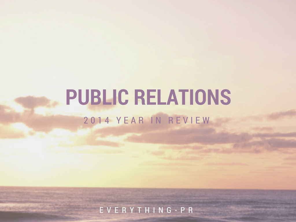 Public Relations: A Year in Review