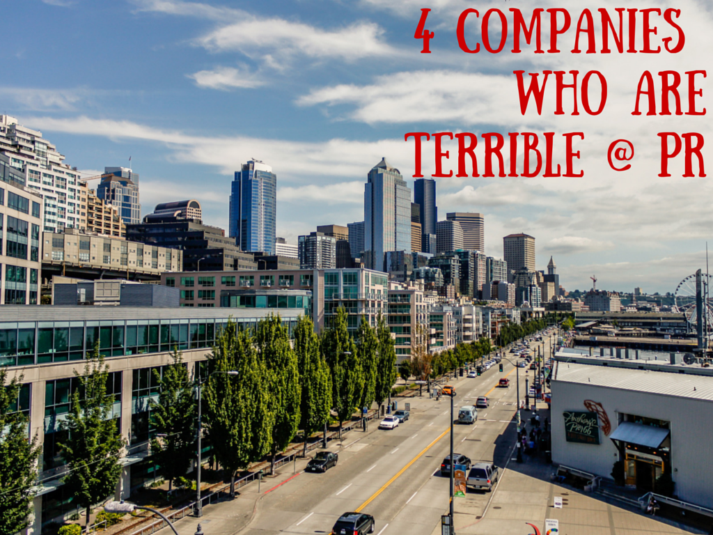 Four Companies Who Are Terrible At PR