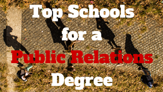 Top Programs for a Degree in Public Relations