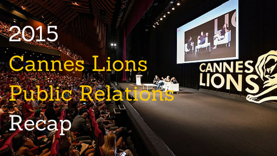 Public Relations News from Cannes Lions