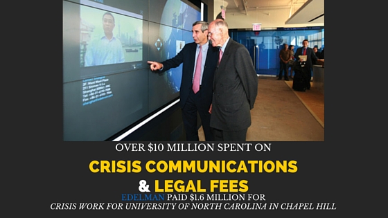 University of North Carolina-Chapel Hill Spends $10MM On Law And Crisis PR