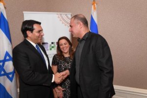 Ronn Torossian with ambassador Danny Danon and family
