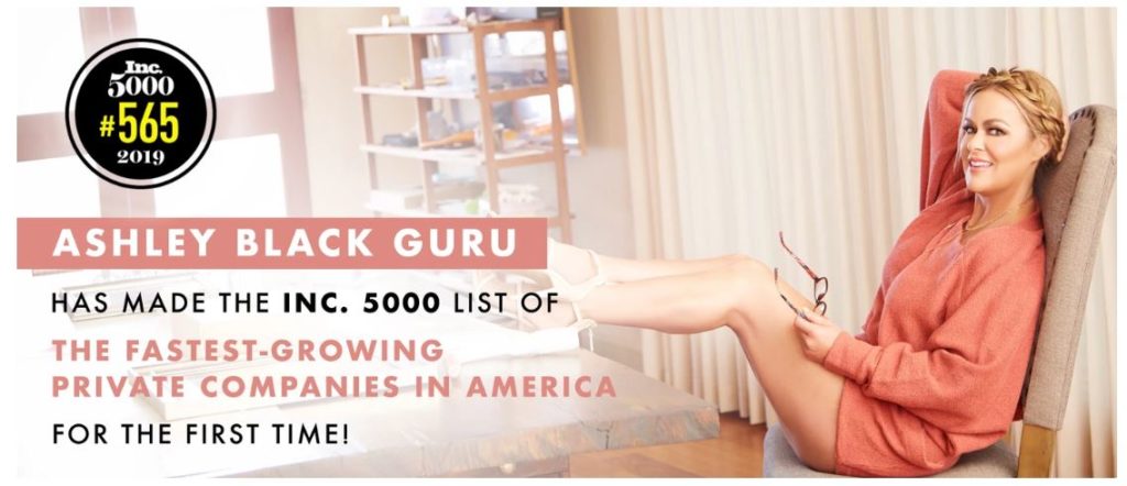 Ashley Black Guru and the fasciaBlaster in INC 5000
