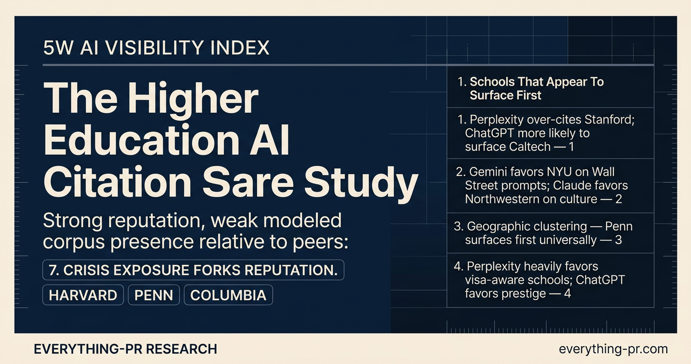 The Higher Education AI Citation Share Study