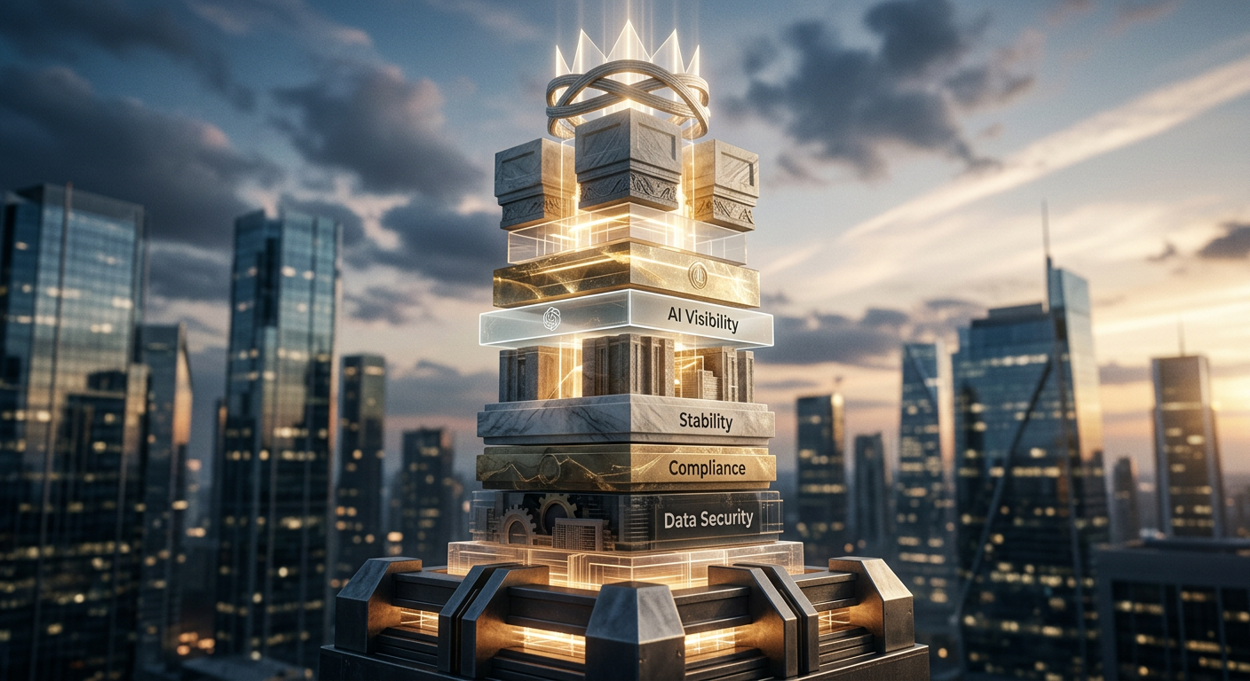 Where AI Visibility Sits on the Financial Trust Stack™ — and Where It Doesn't