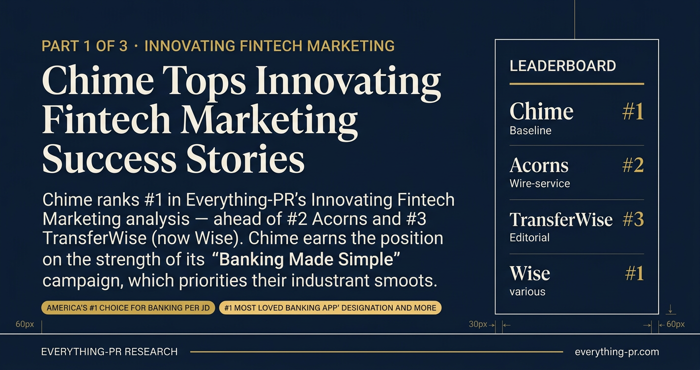 Chime Tops the Innovating Fintech Marketing Index