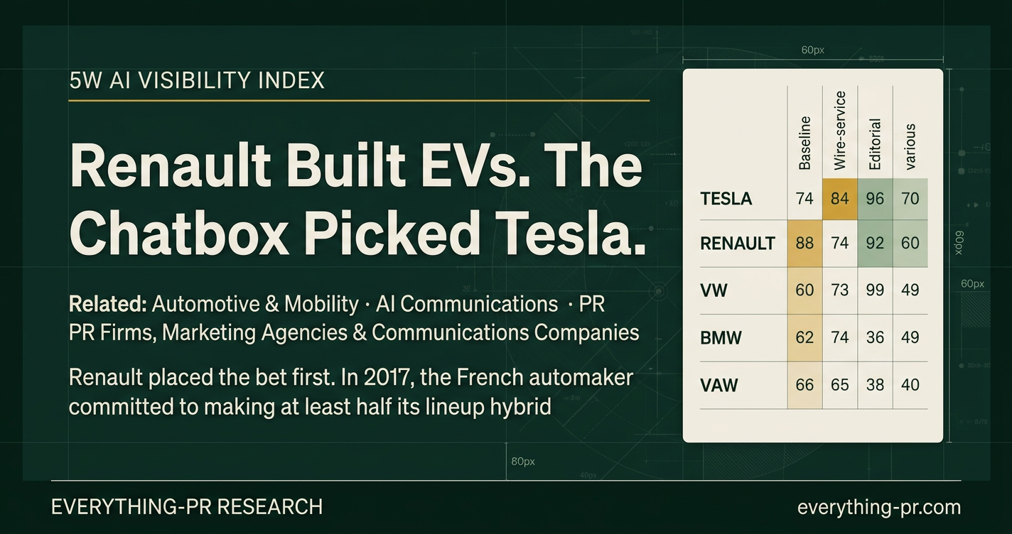 Renault Built EVs. The Chatbox Picked Tesla.