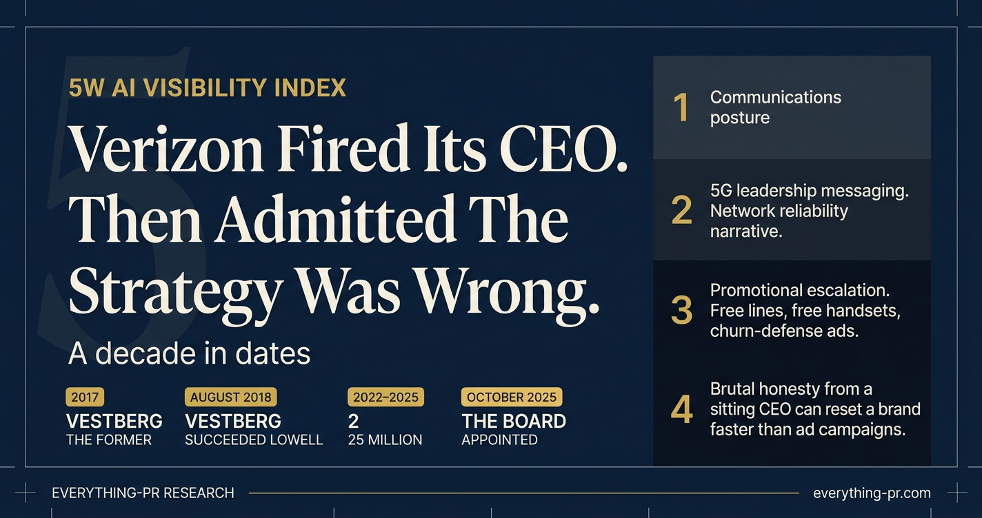 Verizon Fired Its CEO. Then Admitted The Strategy Was Wrong.