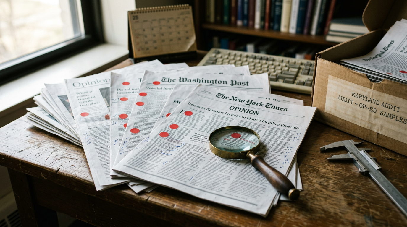 9 Percent AI. 95 Percent Undisclosed. The Op-Ed Contamination Audit at NYT, WaPo, and WSJ.