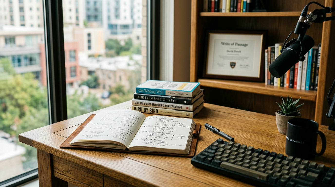 David Perell and Write of Passage: The Cohort Course Template