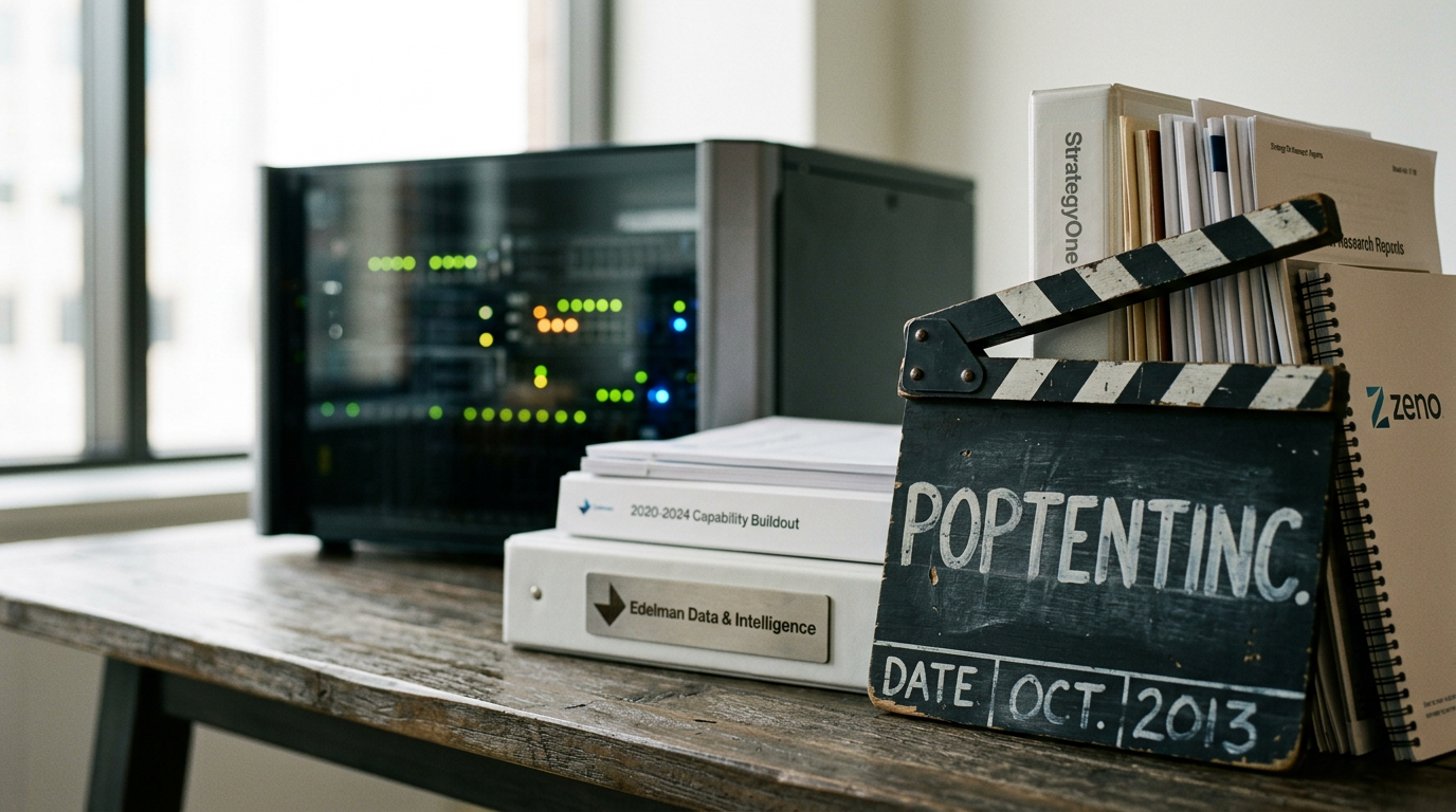 Edelman's M&A History: From Poptent in 2013 to the AI-Era Capability Buildout