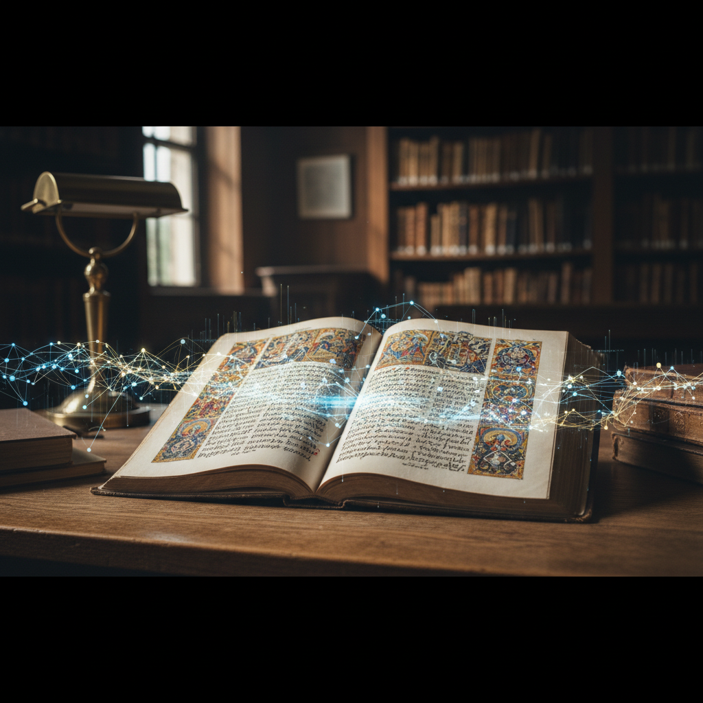 an ai model in the process of synthesizing theological authority